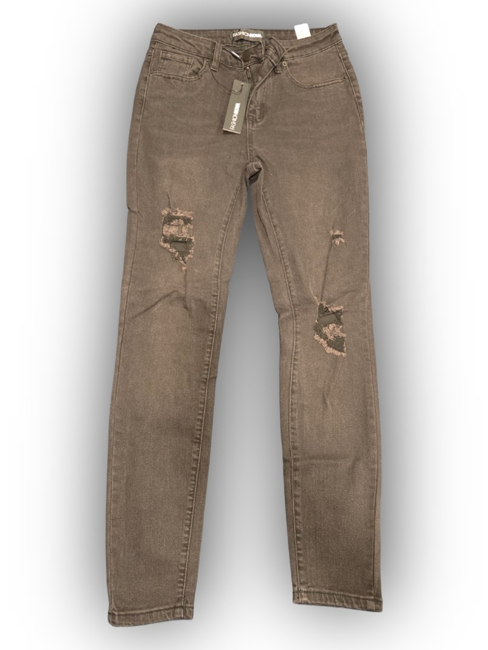 Fashion Nova Calabasas Distressed Skinny Jeans - Size 7